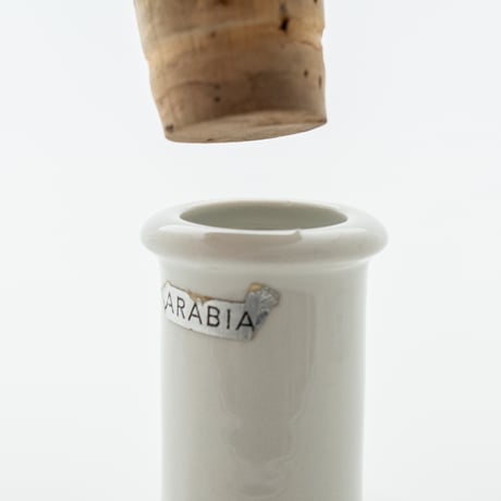 Arabia｜bottle H13.7cm｜pink stripe