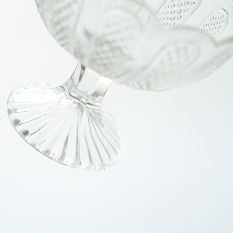 Nuutajarvi｜sugar bowl H8cm｜clear｜02