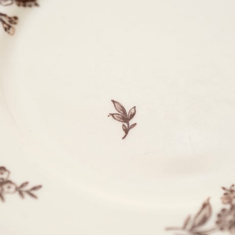 Arabia｜plate φ17cm｜Moderna｜brown flower｜1
