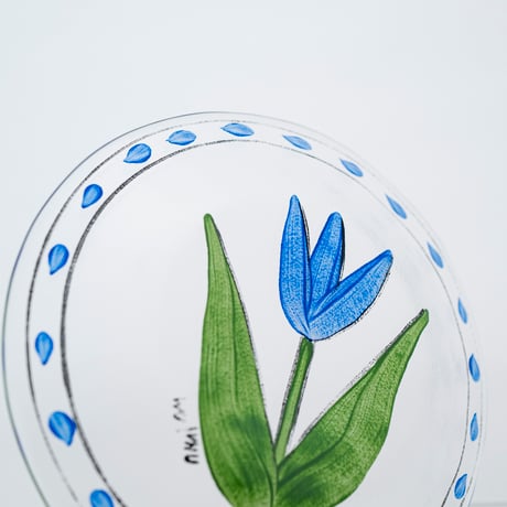 KostaBoda｜Tulipa｜plate 19cm｜blue｜1
