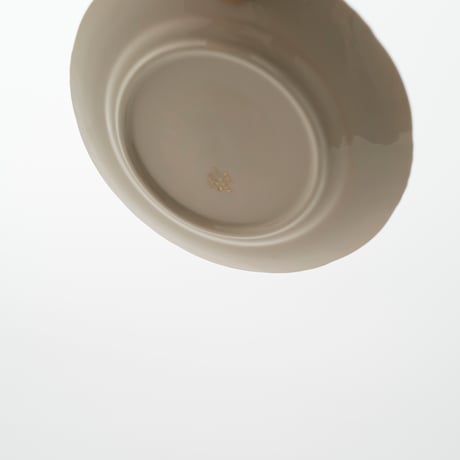 Arabia｜plate φ17cm｜REmodel｜brown&purple flower