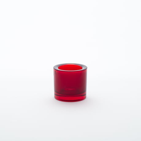 Iittala｜Kivi｜candle holder｜red