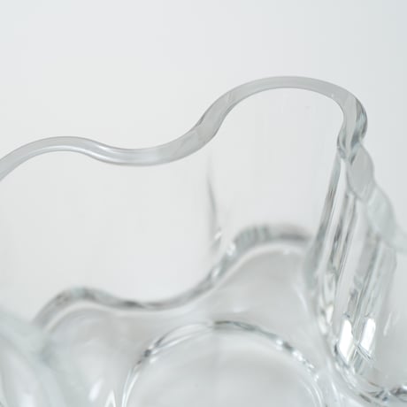 Iittala｜Aalto Collection｜candle holder H55mm｜clear