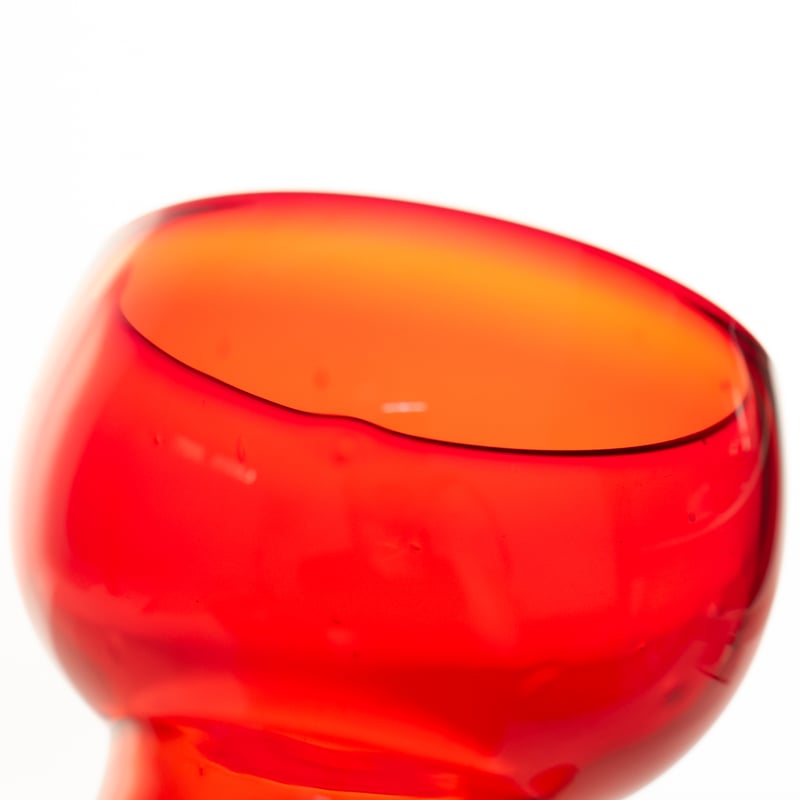 赤いガラスセール Nuutajarvi｜1119｜glass φ6.5cm｜red | lumikka shop