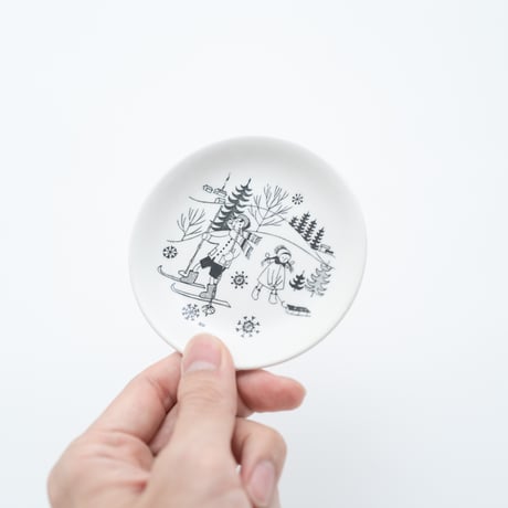 Arabia｜Emilia｜skiing｜plate φ9.5cm