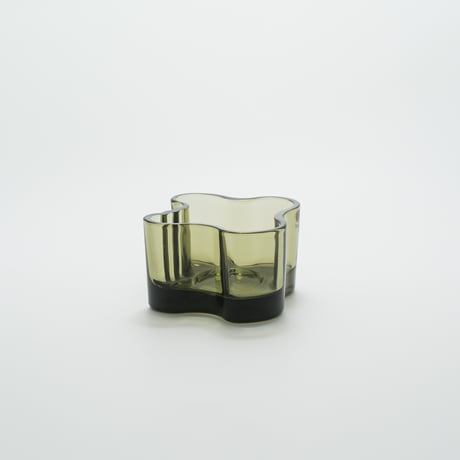 Iittala｜Aalto Collection｜candle holder H55mm｜moss green