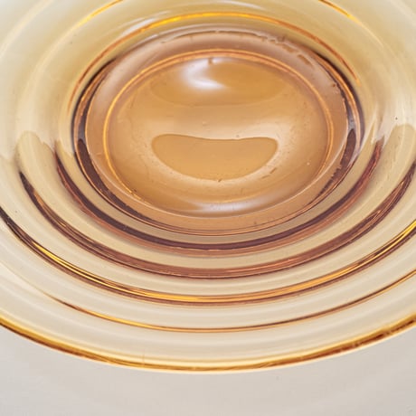 Karhula / Iittala｜Bolgeblick｜plate φ14cm｜amber｜2