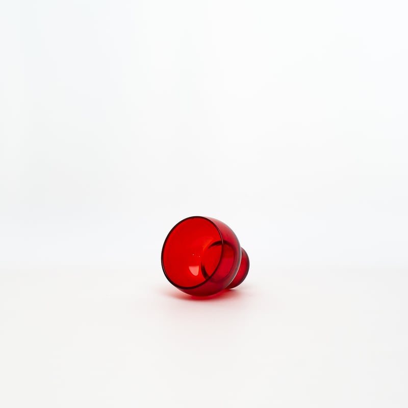 赤いガラスセール Nuutajarvi｜1119｜glass φ6.5cm｜red | lumikka shop