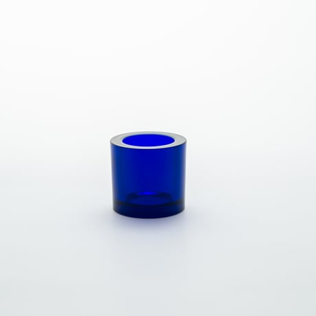 Iittala｜Kivi｜candle holder｜cobalt blue