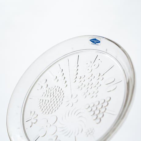 Nuutajarvi｜Flora ｜plate φ17cm｜clear｜2