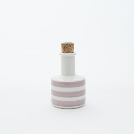 Arabia｜bottle H13.7cm｜pink stripe