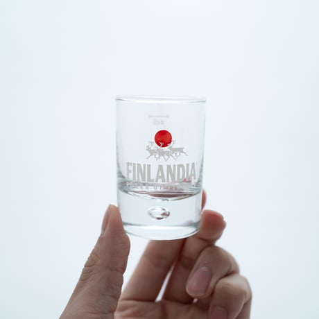 Finlandia｜shot glass φ4.5cm｜clear