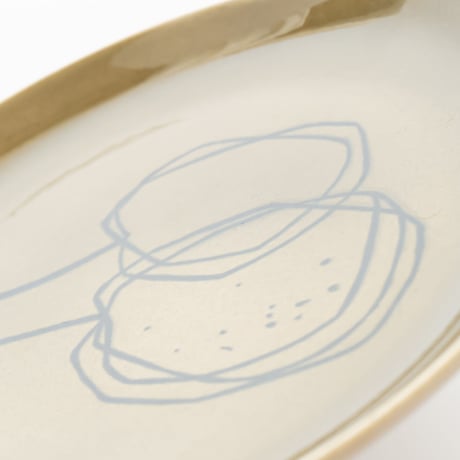 Arabia｜Graffito (ｸﾞﾗﾌｨｰﾄ)｜plate φ20cm｜Kiwi
