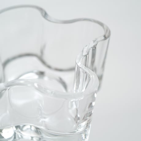 Iittala｜Aalto Collection｜candle holder H55mm｜clear