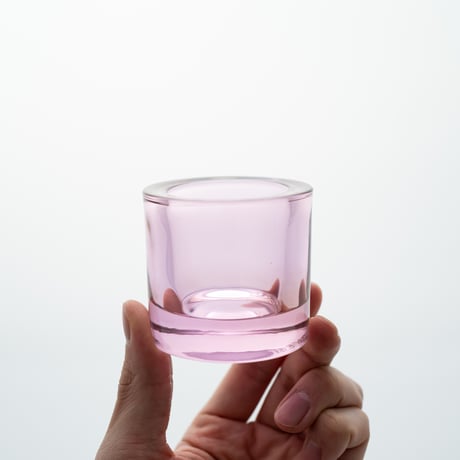 Iittala｜Kivi｜candle holder｜sweet pink