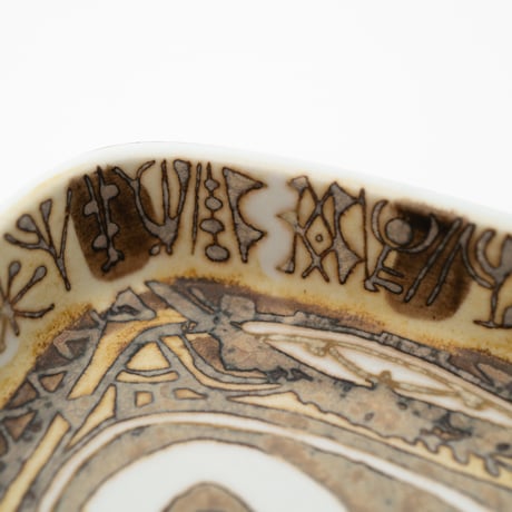 Royal Copenhagen｜Baca｜plate 10cm｜brown