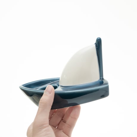Arabia｜Helja｜candle holder｜blue boat