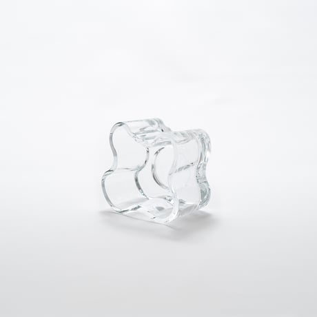 Iittala｜Aalto Collection｜candle holder H55mm｜clear
