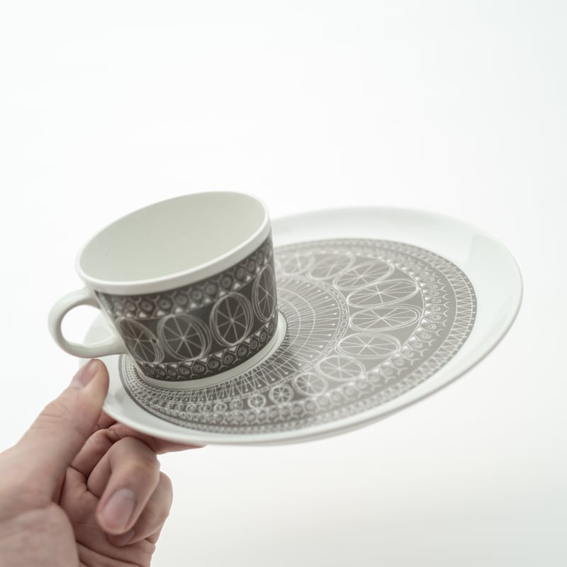 食器 ARABIA Susan TVset Arabia｜Susan｜TV set｜1964｜grey | lumikka shop