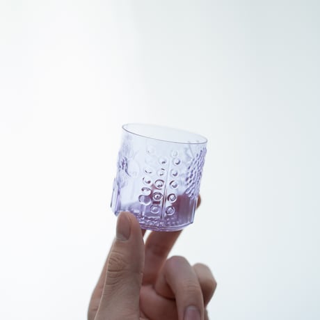 Nuutajarvi｜Flora ｜shot glass φ5.2cm｜amethyst