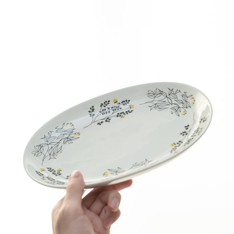 Arabia｜Hilkka｜oval plate 28cm