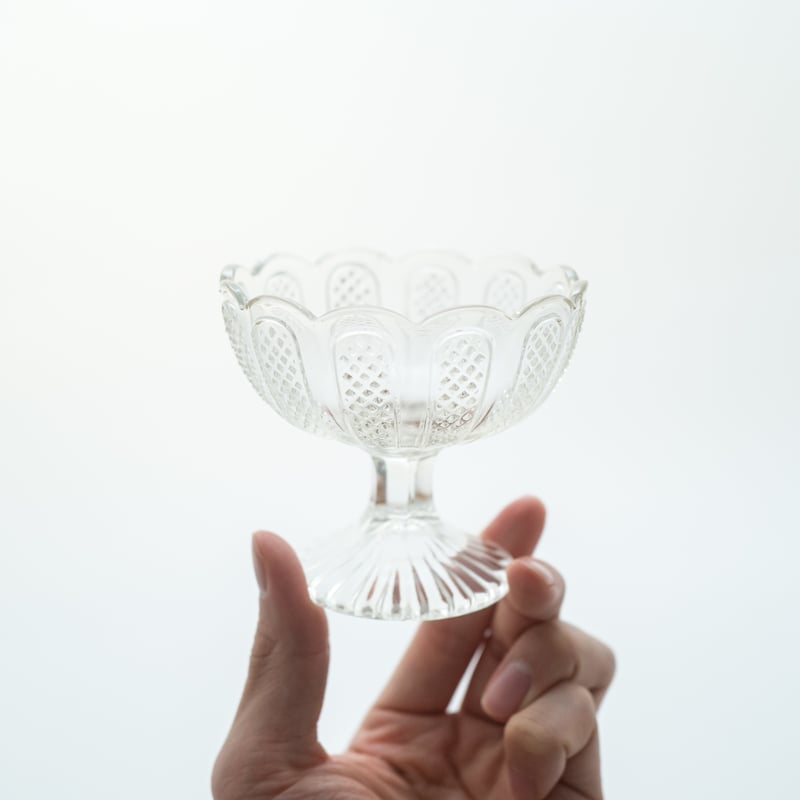 Nuutajarvi｜sugar bowl H8cm｜clear｜02 | lumikka shop