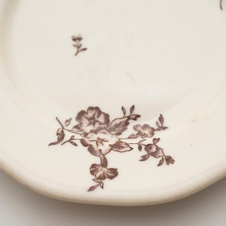 Arabia｜plate φ17cm｜Moderna｜brown flower｜2