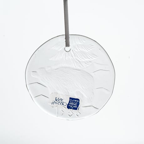 Nuutajarvi｜glass ornament｜1988｜bear