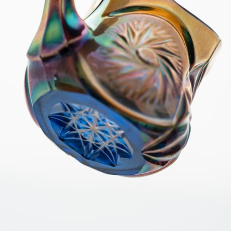 Riihimaki｜Carneval glass｜creamer φ7.4cm