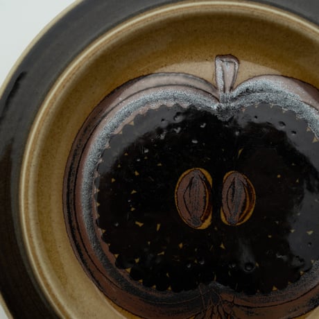 Arabia｜Fructus｜plate φ20cm｜brown