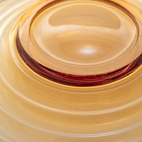 Karhula / Iittala｜Bolgeblick｜plate φ14cm｜amber｜2