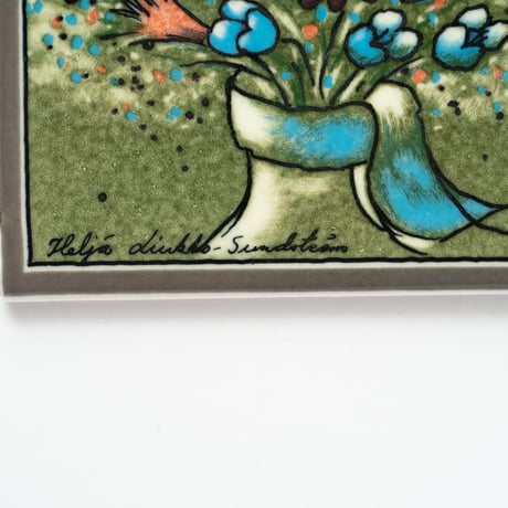 Arabia｜Helja｜wall plate｜flower bouquet