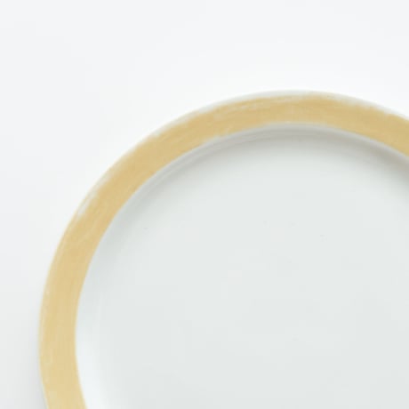 Arabia｜plate φ17cm｜yellow rim