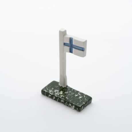 Arabia｜object H11.5cm｜Finnish flag