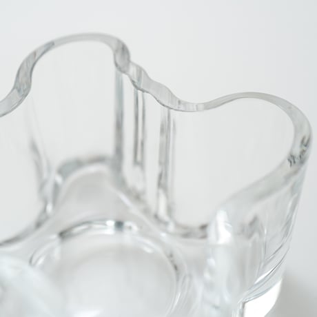 Iittala｜Aalto Collection｜candle holder H55mm｜clear