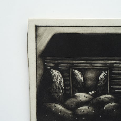Arabia｜Helja｜wall plate｜prototype｜monochrome