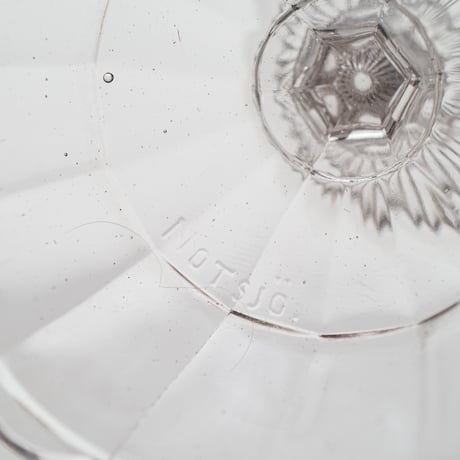 Nuutajarvi｜glass bowl φ12.4cm｜nötsjö stamp