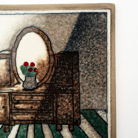 Arabia｜Helja｜wall plate｜mirror brown