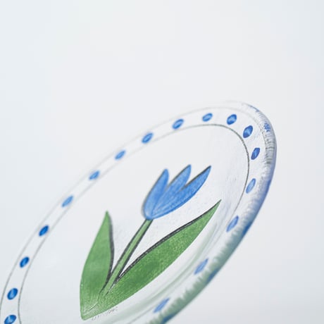 KostaBoda｜Tulipa｜plate 19cm｜blue｜2