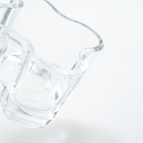 Iittala｜Aalto Collection｜candle holder H55mm｜clear