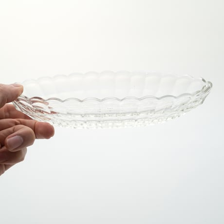 Kauklahti｜oval plate / bowl 20cm｜clear