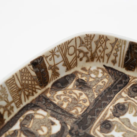 Royal Copenhagen｜Baca｜plate 22cm｜brown