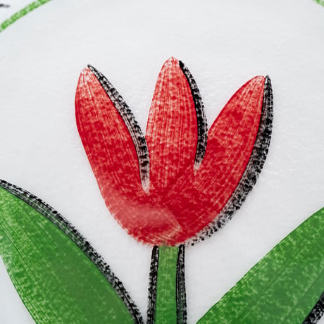 KostaBoda｜Tulipa｜plate 19cm｜red｜2