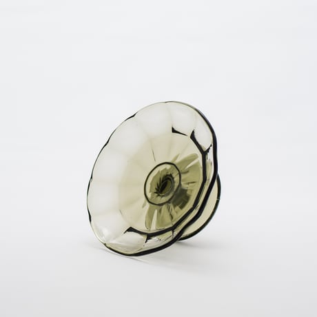 Riihimaki｜footed plate φ14cm｜smoke