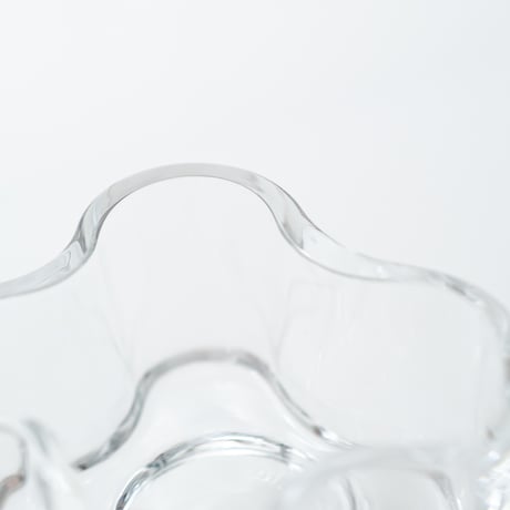 Iittala｜Aalto Collection｜candle holder H55mm｜clear