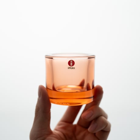 Iittala｜Kivi｜candle holder｜salmon pink