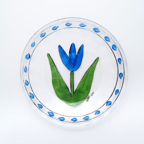KostaBoda｜Tulipa｜plate 19cm｜blue｜1