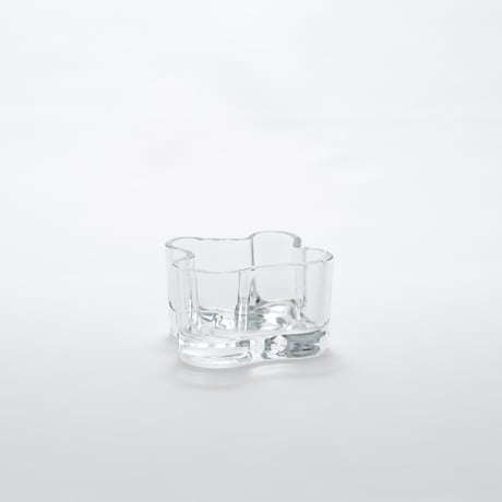 Iittala｜Aalto Collection｜candle holder H55mm｜clear