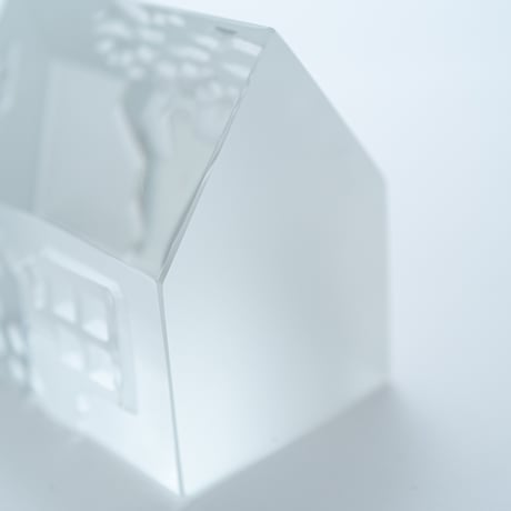 Iittala｜Village｜glass object｜1988｜ Wooden house