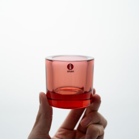 Iittala｜Kivi｜candle holder｜red garnet